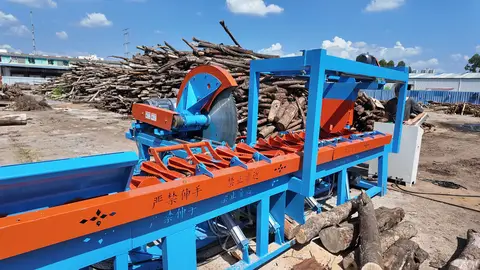 Automatic Log Cut-Off Saw (Adjustable Length)